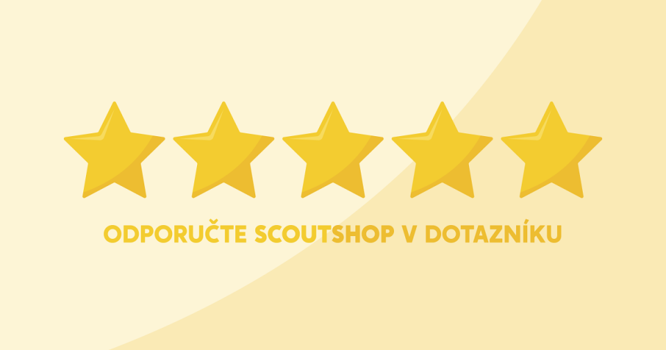 Vyplňte dotazník, ohodnoťte Scoutshop.sk a získajte skvelé odmeny